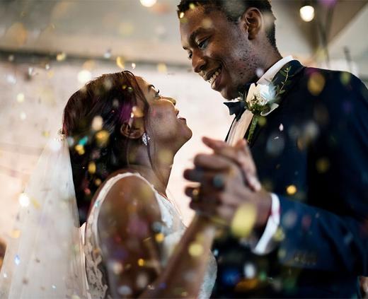 married couple dancing